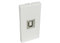 rhinocables Faceplate Frame, Modular Blanking Plate with Custom Modules, Mount Wall Plate Outlet Cover Fitting Single or Double HDMI Socket, VGA, Audio Network & USB - (USB Printer (with Cable))