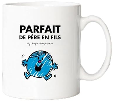 Monsieur Madame Mug Parfait De Père en Fils - Mug céramique imprimé en France - Licence Officielle