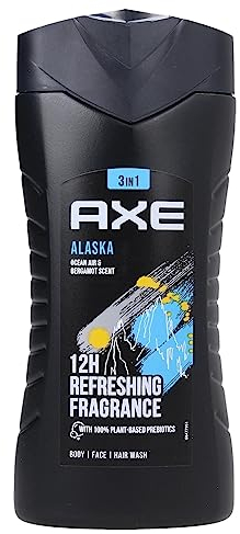3er Pack - Axe Men Duschgel 3in1 - Alaska Ocean Air & Bergamot Scent - 250ml