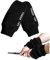 FINGER TEN Golfhandschuhe Herren Damen Winter Mitts Mitten Fäustling Warm Fleece im Paar Golf Handschuhe Nach Oben Ziehen Mit Weich Komfortabel (L,Schwarz)