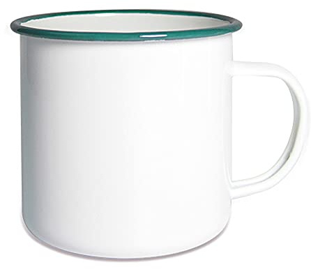 Origin Outdoors Unisex – Erwachsene Tasse-630226 Emaille Tasse, Ocean, Einheitsgröße
