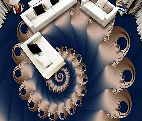 Fashion Ideas 3D Photo Wallpaper 3D Flooring Spiral Pattern Wallpaper self Adhesive 3D Floor Bedroom wallpaper-250 * 175cm
