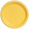 Unique Party- Assiettes en Carton Écologiques-23 cm-Couleur Jaune-Paquet de 8, 3185EU, Yellow