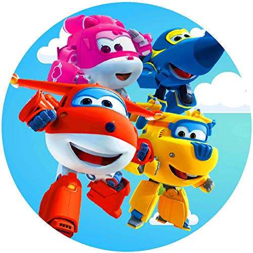 Premium Esspapier Oblate Tortenbild, Essbares Foto für Torten, Tortenaufleger Ø 20cm Super Wings T2