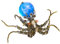 AMOC 3D Aufgerüstet Krake Metallpuzzle, 3D Mechanisch Octopus-Halterung + 10CM Sternlichtlampe mit 16 Farben Metall Modellbausatz (2400 Teile+)
