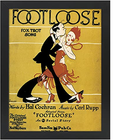 Legendarte - Poster, Musikdecke Vintage Footloose - Bild, Wanddekoration 50 x 70 cm
