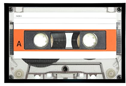 Customised-Printing Cassette Tape Doormat non slip rubber backed 60cm x 40cm Retro 80s door mat