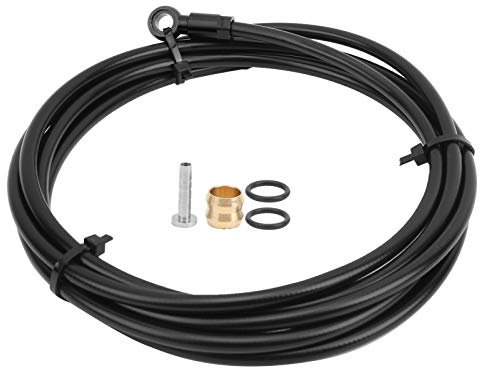 BOROCO Bremsseil Fahrrad,2M Fahrrad Abschneidbare Hydraulische,Bremsseil Anhänger Kit,Schlauch Kabel Kit für SLX/XT/XTR Mountainbike (Silber)