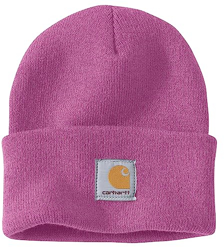 Carhartt A18 Beanie Wintermütze Logo, Farbe:pink