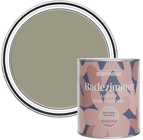 Rust-Oleum Green Moisture Resistant Bathroom Wood and Cabinet Paint in Satin Finish - GROUNDED 750ml