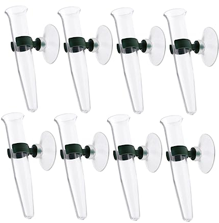 ABOOFAN 8st Pflanzgefäß Mit Saugnapf Auto Blumenvase Reagenzglas Für Vasen Zur Dekoration Floraler Hydroponischer Behälter Blumenstrauß Wasserrohr Wasserrohr Grabvase Phiole Wagen