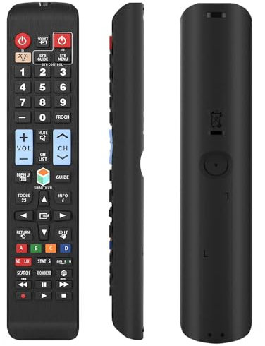 Universal Remote Control for All Samsung TV Remote LCD LED QLED SUHD UHD HDTV Curved Plasma 4K 3D Smart TVs, with Buttons for Netflix, Prime Video, Smart Hub-Backlit