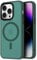 Mixroom - Cover Custodia Bumper Opaco per iPhone 13 PRO Max Compatibile con MagSafe Accessori Cerchio Magnetico Integrato Retro Semitrasparente Bordo Morbido in TPU Silicone Verde Scuro
