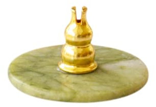 Ttiy Porte-encens en marbre - Brûleur d'encens créatif - Décoration pour la maison, le bureau, le yoga, la salle de méditation - 1 pièce