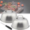 DTYGUIXE 2 Stück Burgerglocke, Edelstahl Schmelzglocke, grill Tellerglocke, Hitzeglocke mit Handhaben, Silner Burgerhaube, Steakabdeckung mit Schraubendreher zum Garen von Steak, Rindfleisch, Speck