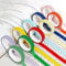 KIKIGOAL 10 Rollen Highlight Strips Abnehmbare Fluoreszierende Farbige Transparente Bunte Index Tabs Studenten Tape Notizblock Highlighter Tape Für Lehrer Student Klassenzimmer Büro (0.6cm X 5m)