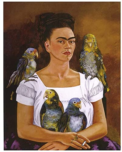IGHSNZUH Puzzles 1000 Teile Zusammensetzen Bild Frida Kahlo Replik Poster Erwachsene Spiele Lernspielzeug Klassisches Spiel Puzzle 38 * 26 cm