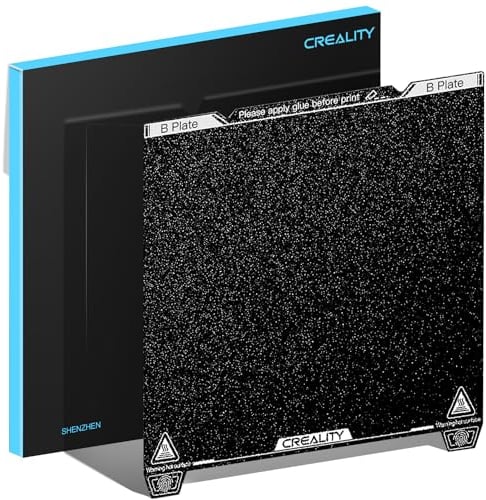 Creality K1 Max Bauplatten-Set, 315 x 310 mm, 3D-Druckerplattform mit mattierter PEI-Oberfläche, Federstahl-Magnetbasis für Creality K1, K1 Max, Ender 3 Max Neo, Ender 3 S1 Plus 3D-Drucker