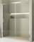 Mampara de Ducha Frontal Corredera 1 Puerta 1 Fijo | Vidrio Templado 5mm Antical Altura 190cm Transparente | Perfil Cromo Brillo 100cm (Adaptable 98-102cm)