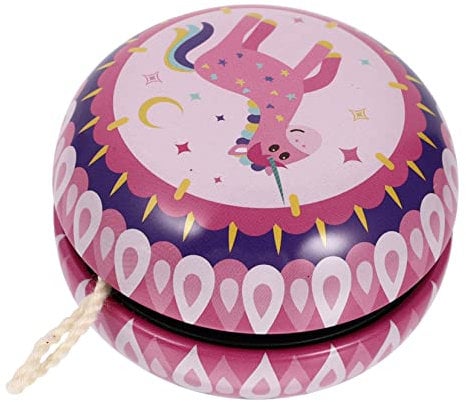 ifundom Zinn-Jo-Jo Kugellager Yoyos für Kinder Krippenspielzeug für Kinder Langlebiges Yoyo Spielzeug -Ball- - Eisen Rosa