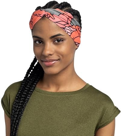 BUFF®| Stirnbänder CoolNet UV® Ellipse Männlich Weiblich Erwachsene Komfortabel, UPF50 Schutz, Sport, Stretch, Recyceltes Material, Qualität, Temperaturregulator, Einheitsgröße, Rouge