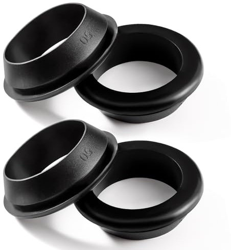 YIXISI 4 Stücke Durchmesser 40 * 50 mm Gummitüllen, Geschlossene Gummitüllen, Kabeldurchführung Gummistopfen, Gummitülle Elektrischer Leiter Dichtungsring, für Kabelschutz, Kabelkanal