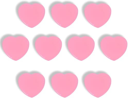 DUJEQM Magnete für Magnettafel Kühlschrankmagnete,10 Stück Magnet Magnete Stark Magnete Kühlschrank Mini Magnete Klein Whiteboard Magnete Herz Magneten für Tafel Schule Magnetwand Pinnwand Büro, Rosa