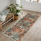 artyrugs Machine Washable Rug, 60x240cm, 75% Recycled Cotton, Short Pile, Non-Slip Backing, Non-Shedding, Area Rugs for Bedroom, Kitchen, Hallway, Office, Runner, Peach & Dark Khaki