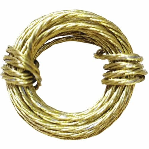 Picture Hanging Wire – 3 Metres (1.8mm) Heavy Duty Brass for Photo Frames, Mirrors, Artwork & Clocks (1 Pc)