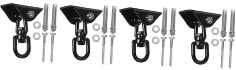 Set di ganci per appendere vestiti pesanti ganci da soffitto appendiabiti appendiabiti amaca moschettone 4 set per appendiabiti pesanti appendiabiti altalena