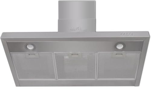 Hotte plate de cuisine ultra-silencieuse 900 mm acier inoxydable 02_0005873