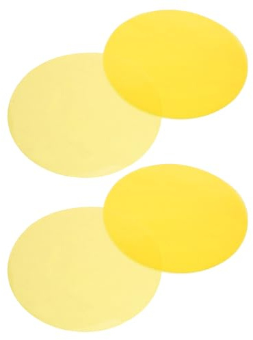 NUOBESTY 10 Stück Lichtfarbwechselfolie Selbstklebende Runde Farbkorrekturgele Für Lampen Und Led-Lampen Gelblichtfilter Für Fotostudio Wohnraum Schlafzimmer Büro