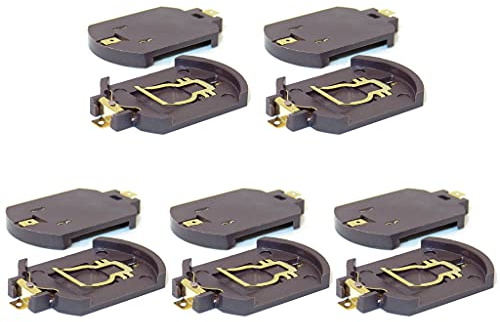 Xinsheinelry 10 Stück/Packung 3 V Batteriehalter für CR2016 Knopfzellen-Basishalter Aufbewahrungsbox Container Aufbewahrungsbox Organizer