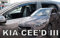 J&J AUTOMOTIVE | Windabweiser Passend Für Cee'D Fließheck ab 2018, Heko Regenabweiser, Getönt, Set 4-Teilig, Vorne, Hinten, Aerodynamisch