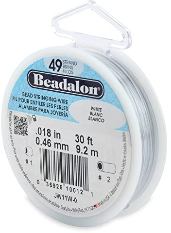 Beadalon Bead Stringing Wire, White