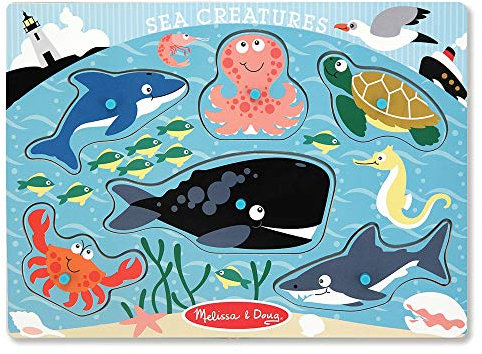 Melissa & Doug Meerestiere Steckpuzzle