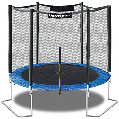 Ultrasport Gartentrampolin Jumper 251 cm Trampolin, Blau