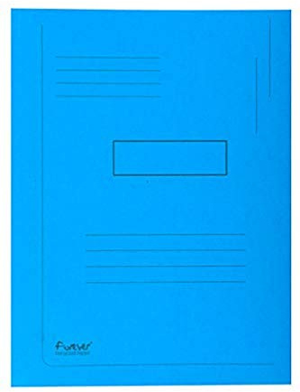 Exacompta 50 bedruckte Mappen 2 Klappen Forever® Blauer Engel leuchtblau
