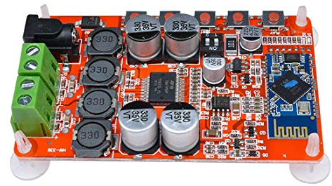 HiLetgo TDA7492P 50W+50W Wireless Bluetooth CSR4.0 Audio Receiver Digital Amplifier Board 8~25V DC2.1 Power Supply
