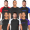 Elite Sports 2022 Jiu Jitsu BJJ Rash Guards, Men's BJJ, No GI, MMA Ranked Short Sleeve Compression Base Layer Rash Guard Blue