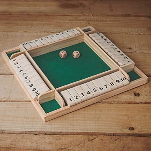 Tobar 4 Player Shut The Box Board Game