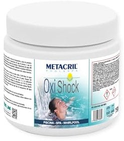Metacril Oxígeno Shock de microgránulos - OXI Shock 750 g. - Ideal para Piscina o hidromasaje (Teuco, Jacuzzi, Dimhora, Intex,Bestway,ECC)