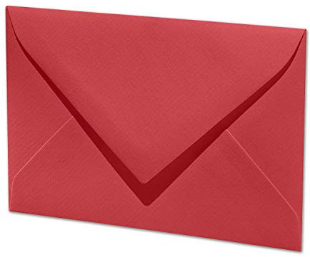 ARTOZ 25x DIN C7 kleine Briefumschläge - Rot (Rot) 110 x 75 mm - 100 g/m² Mini Umschläge für Hochzeit Geburtstag Weihnachten Party Geschenkkärtchen - Serie 1001