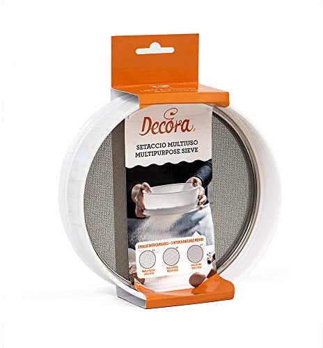 Decora 9260181 Setaccio In Plastica Con 3 Maglie In Acciaio Ø 20 X 7 H Cm
