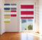 Doppelrollo Metallic, Rot, 95x150cm - mit extra Breiten Stoff-Streifen und Klemmfix-Halterung