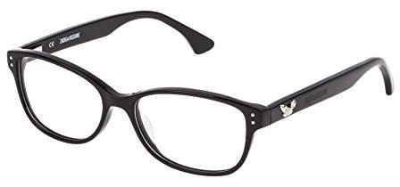 Zadig&Voltaire Unisex Vzv092530700 Sunglasses, Shiny Black 0700, 53