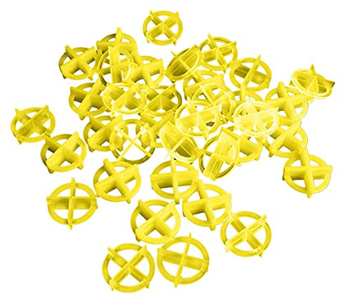 Telituny Fliesen Fugenkreuze, 100 Stück Fliesenkreuze Kunststoff Fliesenzubehör Fliesenverlegehilfe Fliesen-Abstandhalter für DIY Pflasterung Fliesenwand Fliesenleger Gartenplatten(2,0/2,5 mm)