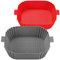 BIGMIX® 2x Moldes de Silicona para Freidora de Aire, 19.5x19.5x5 cm, para Air Fryers de 3 a 7 litros