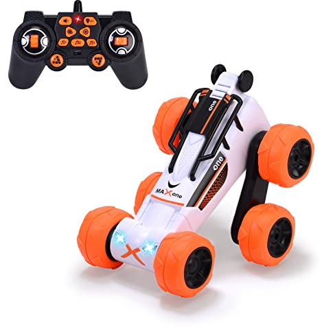 Dickie Toys – RC Flix Star – ferngesteuertes Stuntauto, 3-Kanal-FS für Tricks & Überschläge, Transformation von 4 zu 6 Rädern, für Jungen und Mädchen ab 6 Jahren