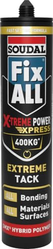 Fix ALL X-Treme Power Express – High-Strength Adhesive Sealant | SMX Hybrid Polymer | Extreme Initial Tack | Fast Curing | 280ml Cartridge